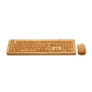 Teclado de bambú con cable Usb y ratón, ecológico, venta al por mayor - Product Image 5