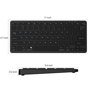 Ocho idiomas Quiet BT Teclado inalámbrico Tablet Teléfono Recarga Teclado - Product Image 5