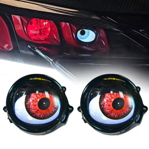 NEW Multi-function Blink Demon Eyes Devil <strong>Led</strong> Headlights Lens 5V 12V 3.0 Inch Bi <strong>Led</strong> Projector Car Light Accessories - Product Image 2