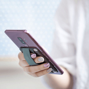 Phổ Slim an toàn Flap Stick-on Ví với đàn hồi điện thoại Grip ID chủ thẻ - Product Image 2