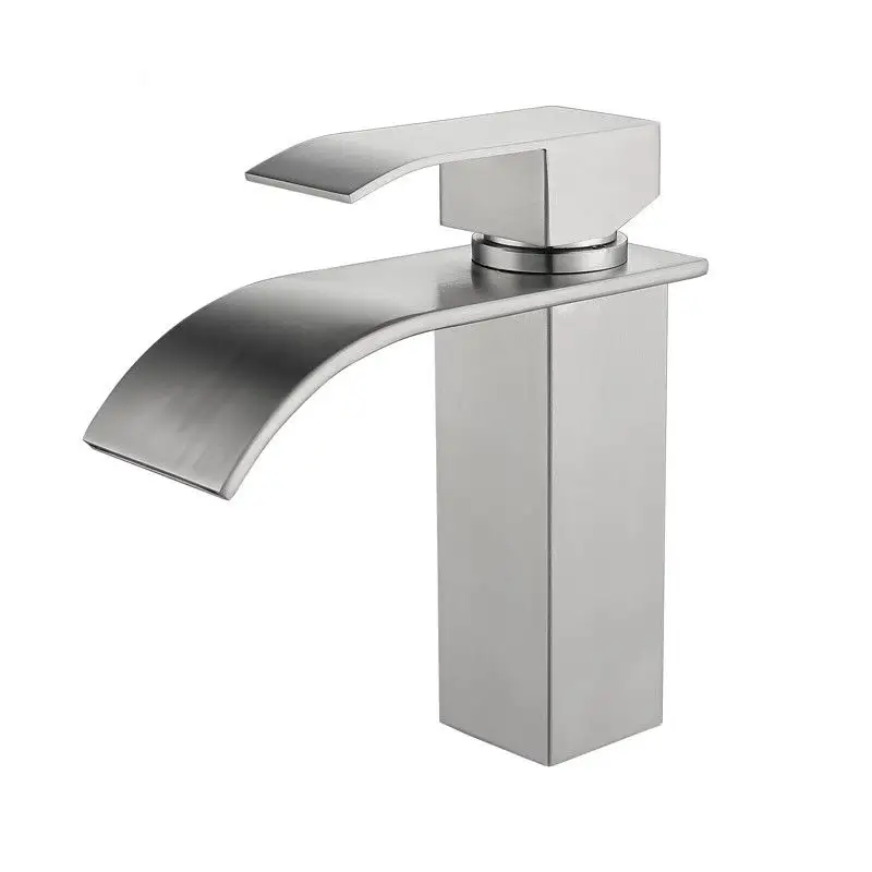 Di alta qualità 304 in acciaio inox centro commerciale rubinetto per ufficio bagno commerciale rubinetto per lavandino a cascata rubinetto del bacino