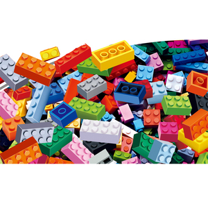 Mezcla de bloques de construcción, 500 Uds., bloques de construcción coloridos, juego para niños, bloques de construcción de plástico, juguetes DIY para juguetes de inteligencia - Product Image 1