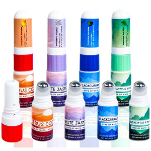 Two <strong>Way</strong> Roll <strong>on</strong> Nasal Inhaler with Essential Oils , Inhale and Roll <strong>on</strong> 2 in 1, for Stuffy Nose Relief and Motion Sickness - Product Image 1