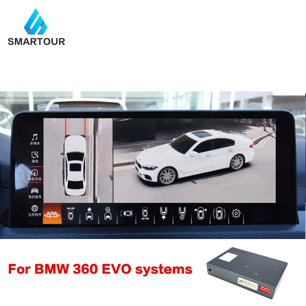 Smartour dekoder BMW EVO Android oto serisi 1 2 3 4 5 6 7 X1 X3 G30 araba oyun yükseltme modülü için 360 derece kamera araba