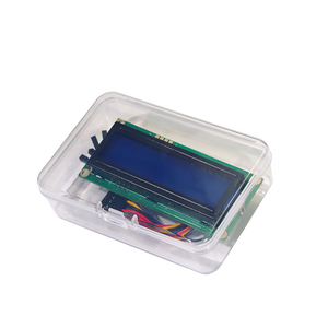 Lcd1602 LCD-Bildschirm LCD 1602 UART Serial Port Löt stift box mit DuPont-Draht Buchse zu Stecker Gelb 5V