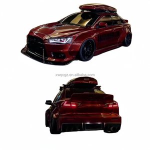 Mitsubishi lancer ex vücut kiti için geniş vücut tekerlek kaşları genişletilmiş çamurluklar hood EVO10 değişiklik ve yükseltme - Product Image 4