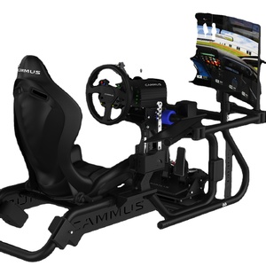 Simulador de carreras de juego de PC, asiento de ajuste de ángulo cómodo y pedal para simular la experiencia real, simulador de carreras - Product Image 3