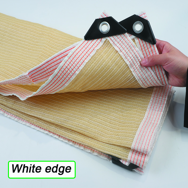 Bordure beige blanc