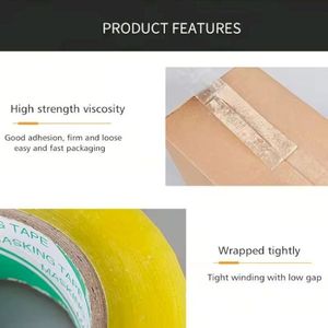 Fabricante YONGYU, autoadhesivo personalizado, rollo de embalaje de alta calidad, paquete de embalaje de sellado de costura de cartón, cinta BOPP de envío para caja - Product Image 4