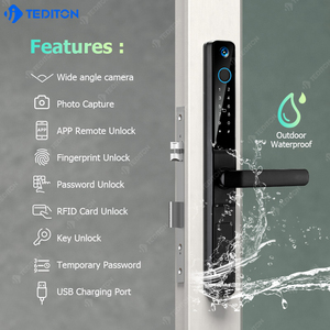 WiFi Tuya App Smart Lock mit Kamera Video Türklingel Finger abdruck Keyless Entry Tastatur Türschloss mit Griff für die Haustür - Product Image 2