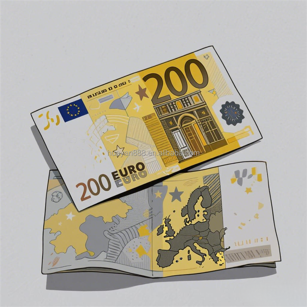 Multicolor 200 Euro Paper-1 pack=100pcs
