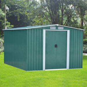 Taupe/bej büyük <span class=keywords><strong>8x6</strong></span> faktör Metal bahçe şık ve pratik tasarım ile açık depolama döken