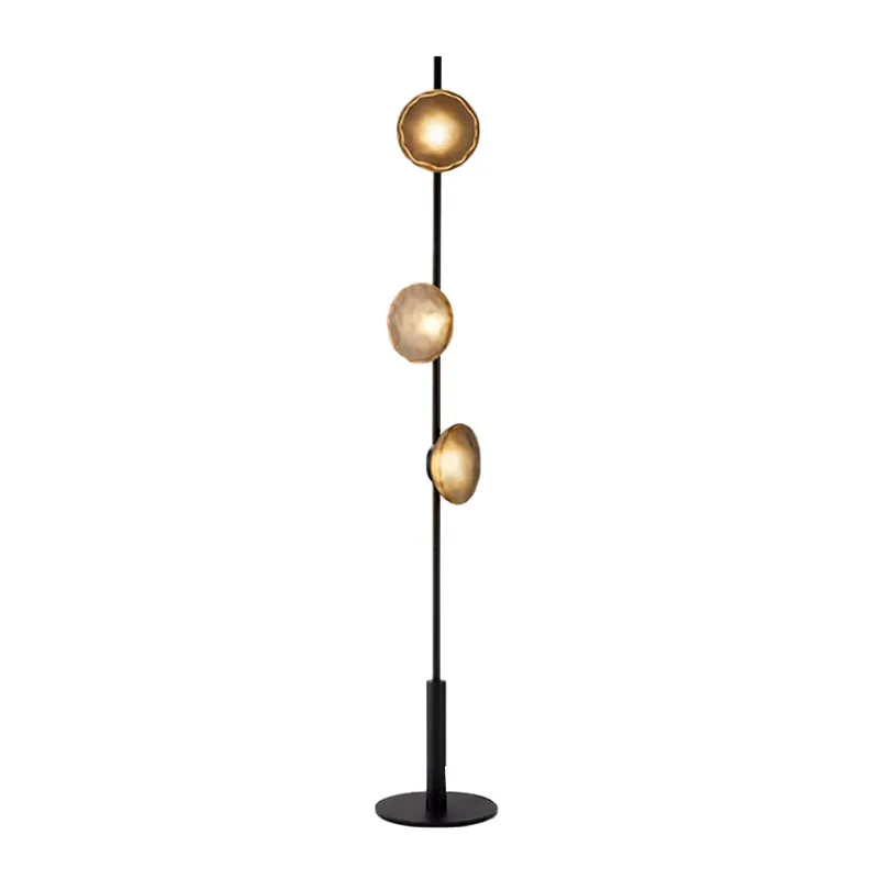 Lámpara de pie G9 para sala de estar, cristal redondo de Metal para interior, diseño moderno y elegante