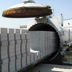 Autoclave aireado completamente automático de hormigón AAC bloque que hace la máquina de corte equipo línea de producción de plantas para la fabricación - Product Image 1