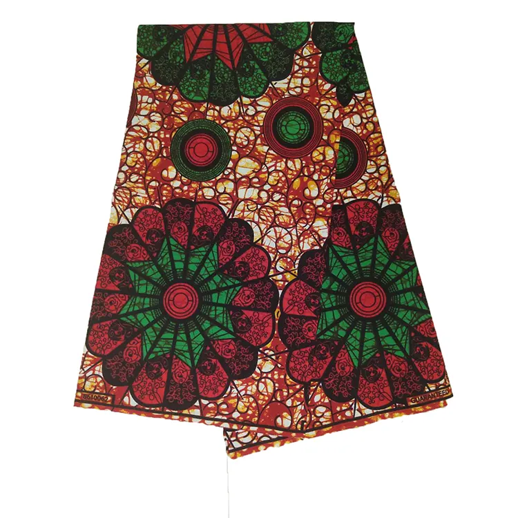 Wax à imprimés, véritable tissu africain en coton coloré, nouveau motif Ankara à motifs, vente en gros, 21x24/40x40
