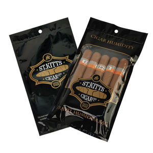 Yüksek kaliteli özelleştirilmiş Opp/Pe malzeme nemlendirici puro fermuarlı kese nemlendirici sıvı ile paketlenmiş - Product Image 4