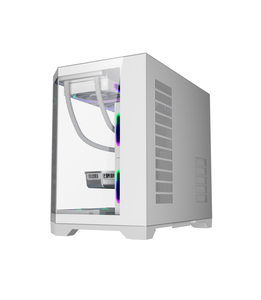 新デザインゲーミングコンピュータケースカスタム工場価格3面強化ガラス水槽ゲーマーPCケースMATXPCキャビネット - Product Image 4