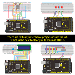 Keyestudio Kit di componenti elettronici Kit elettronico Super RFID Kit di apprendimento Starter per arduino Mega 2560 - Product Image 6