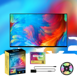 BPSK2 5V Sync usb'li şerit LED işık rüya renk ortam TV kiti RGB için masaüstü bilgisayar ekran arka plan aydınlatması 2M 3M 4M 5M 6M 15 80 - Product Image 1