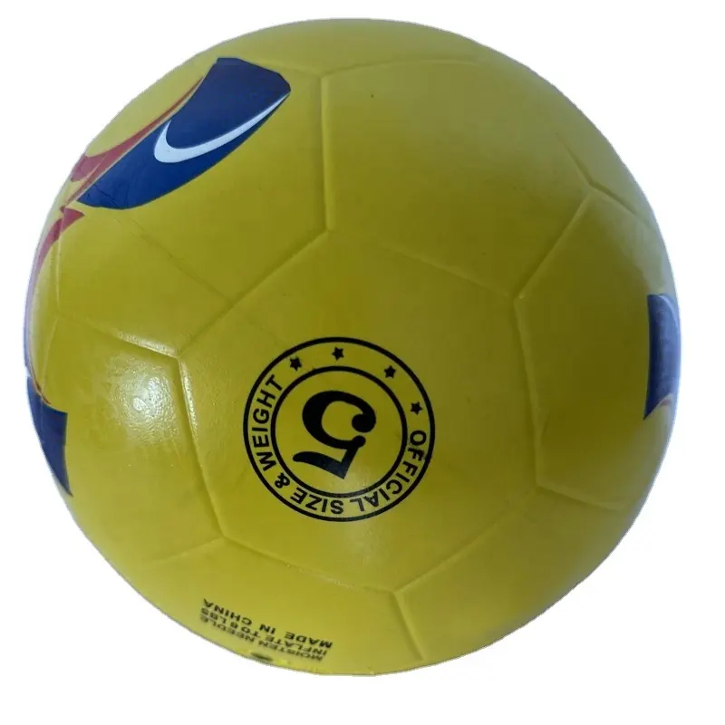 Venda quente personalizado impresso profissional jogo futebol bola couro futebol bola
