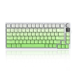 コンピューターアクセサリー75% RGBゲーミングキーボードワイヤレスメカニカルゲーミングキーボードカスタムトリプルモード接続 - Product Image 1