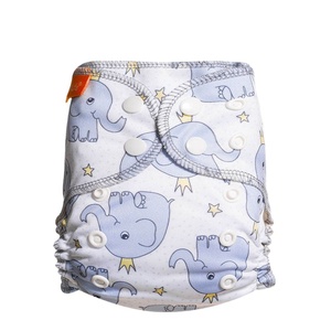 Happyflute Fluff Pulp Diapers Baby <strong>Cloth</strong> <strong>AIO</strong> Adjustable Reusable Diapers Baby Newborn Nappies - Product Image 1