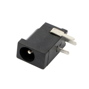 DC-002 3.5x1.3mm DC電源メスジャックコネクタDC002 3.5*1.3mm DCソケット3ピン直角PCBマウント端子ブラック - Product Image 4