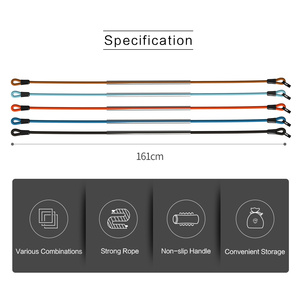 Home Exercise Bands with Door Anchor <strong>Handles</strong> Ankle Straps Adjustable Workout <strong>Elastic</strong> Bands Fitness Resistance Tube Bands Set - Product Image 3