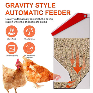 Jh-mech thiết kế chống gỉ kim loại tự động gia cầm Feeder <span class=keywords><strong>trough</strong></span> thực phẩm Dispenser thép carbon gà Feeder - Product Image 4