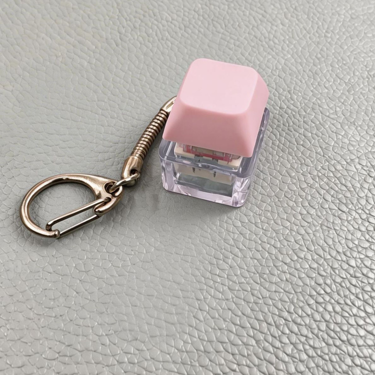 1 tecla rosa sólido