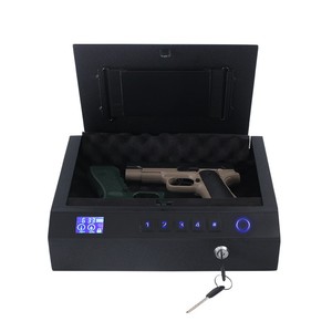Toptan araç monte tabanca kutusu ile şifreli kilit iyi malzeme hızlı erişim ve silah depolama için 3 yollu güvenlik özellikleri - Product Image 1