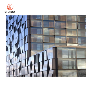 Sistema di rivestimento della parete della tenda del bastone Unitized di alluminio leggero del telaio, progettazione moderna innovatrice per la costruzione della facciata di vetro