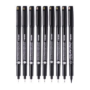 İpucu boyut 0.05,0.1,0.2,0.3,0.4,0.5,0.7,0.8, fırça ucu su geçirmez cetvel kalemi sanatçı kalem - Product Image 1