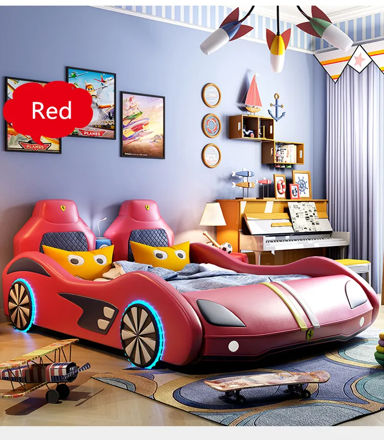 Nieuwe Stijl Kids Houten Bed Met Opslag Muziek Multi Functie Slaapkamer Kinderen Meubels Sets