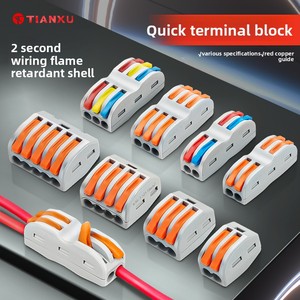 Đa Chức Năng 10A Nhanh Chóng Khối Thiết Bị Đầu Cuối Push-Loại Dây Nối Đồng ABS Plug-Trong Dây Docking Downlight Kết Nối Nhanh Chóng - Product Image 4