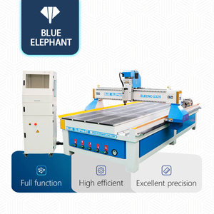 Buen precio 4 Axis CNC 1325 1530 CNC Router 4*8 pies Enrutador de madera Máquina de tallado 3D para pieza de trabajo cilíndrica con eje giratorio - Product Image 1