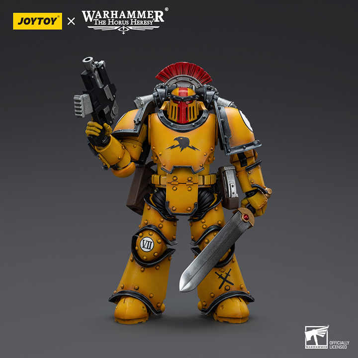 Joytoy แหล่งมืด Warhammer Horus rebellion จักรพรรดิ MKIII กองทัพนักล่าล้อมทางยุทธวิธีทีมนักรบ
