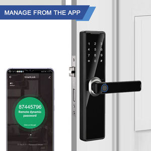 Intelligent Fingerprint Smart Door <strong>Lock</strong> <strong>Blue</strong> Tooth Password Keyless Apartment Security Door Lever <strong>Lock</strong> With Mechanical <strong>Key</strong> - Product Image 4