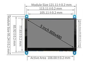 7 Zoll 1024*600 TFT LCD-Display HD-MI kapazitiven Touch Screen für Raspberry Pi - Product Image 6