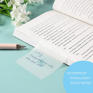 Pegatina transparente de tamaño personalizado, bloques de notas adhesivas blancas, Bloc de notas adhesivas con logotipo - Product Image 5