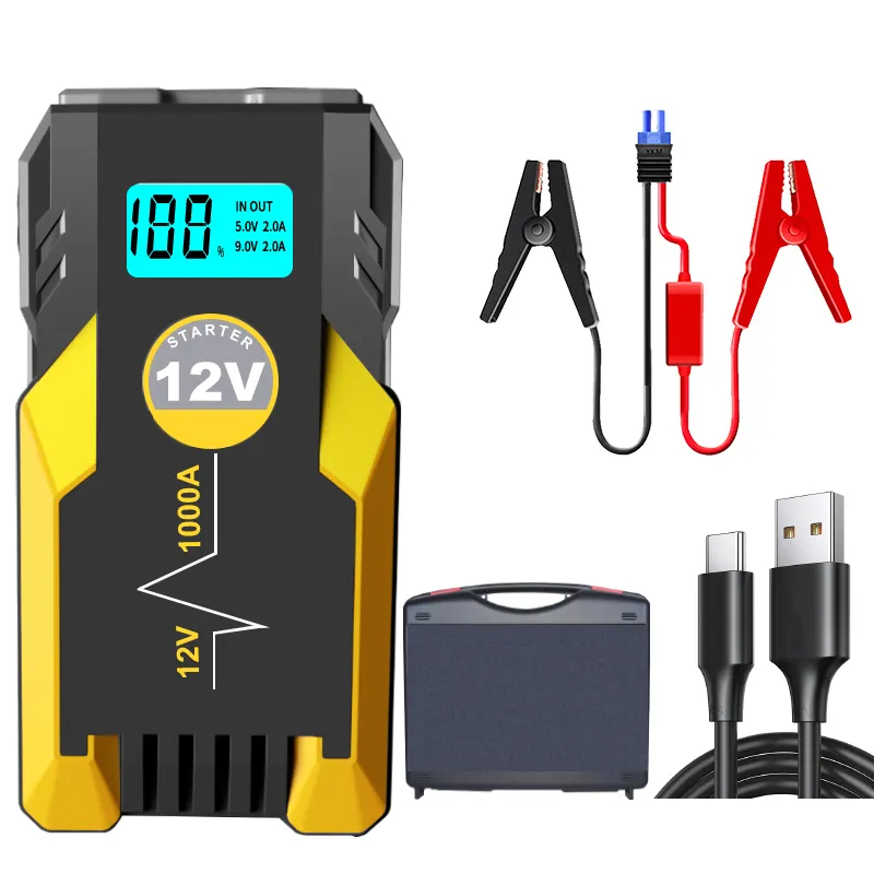 12V/24V 21800mAh Jump Starter Power Bank Dead Battery Booster Portable Emergency Jumper Start for Car Truck Motor Boat