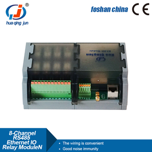 Huaqingjun 8チャンネル入力出力RS485 LANリレーモジュールIO Modbus RTU & TCP RJ45 SPDT G2R-1温室用 - Product Image 3