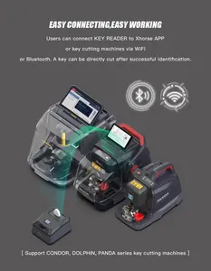 Xhorse lettore chiave Blade Skimmer chiave Bitting dispositivo di identificazione di lavoro con Xhorse APP XDKR00 Key Reader - Product Image 4