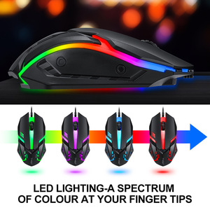 VONN 4 in 1 Gaming <strong>Combo</strong> Set Wired <strong>Keyboard</strong> and <strong>Mouse</strong> <strong>Combo</strong> TF800 LED Light Mousepad Office Gaming Set for <strong>Computer</strong> PC Latop - Product Image 4