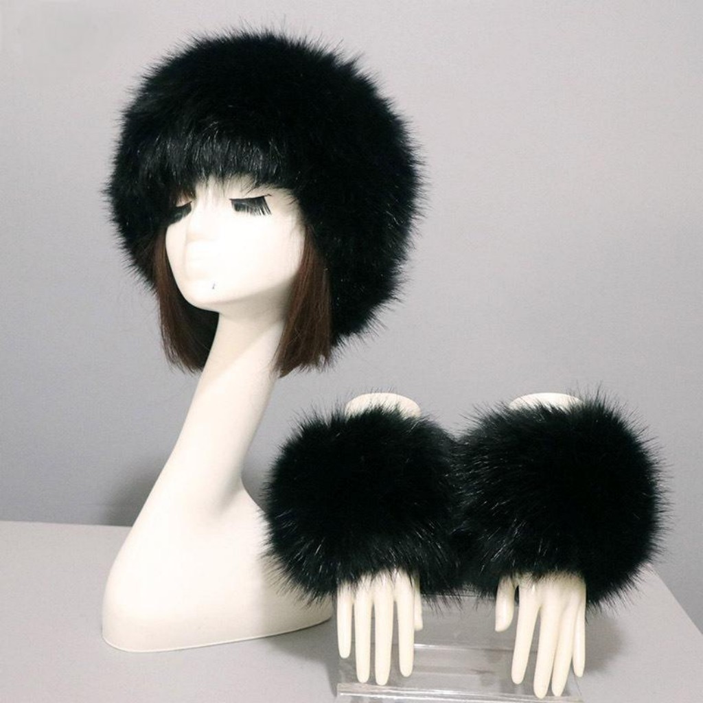 Black Faux Fur
