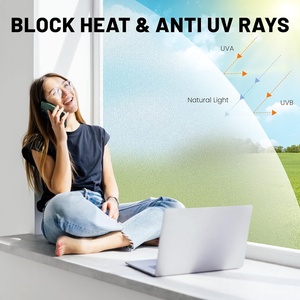 Annhao 1,52*30M Anti-UV-Solarsteuerungs-Glas-Schutzfolie Privatsphären-Fensterfolie für zuhause