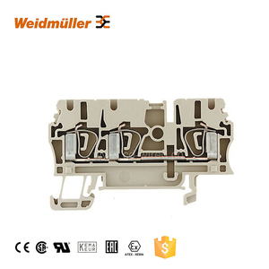 Push in and <strong>Spring</strong> <strong>Terminal</strong> <strong>Block</strong> Connectors Weidmuller ZDU 2.5/3AN 3 Way Energy Meter <strong>Terminal</strong> <strong>Block</strong> - Product Image 1