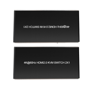 Factory Price hdmi <strong>Kvm</strong> <strong>Switch</strong> 2X1 4K60 with USB 3.0 Support 3D HDR Hotkey <strong>Switch</strong> Remote Button Control hdmi <strong>Switch</strong>