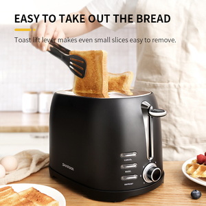 Tostadora Extra ancha con botón de Control, máquina de pan automática para cocina, Dos rebanadas - Product Image 6