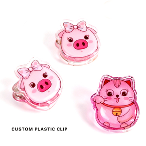 Tùy Chỉnh Sinh Thái Thân Thiện Với Động Vật Phim Hoạt Hình Acrylic Lưu Niệm Clipcute Acrylic PP Clipacrylic Giấy <span class=keywords><strong>Clip</strong></span> Văn Phòng Phẩm Chú Ý <span class=keywords><strong>Clip</strong></span> - Product Image 2